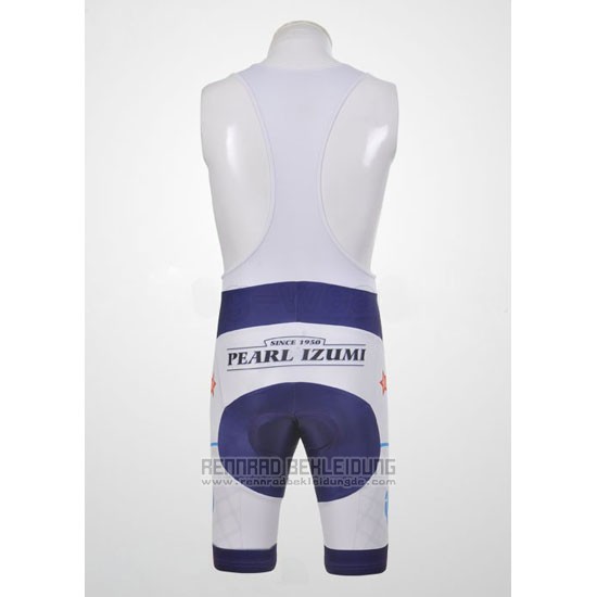 2011 Fahrradbekleidung Pearl Izumi Wei und Blau Trikot Kurzarm und Tragerhose